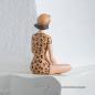 Preview: 50er Jahre Badefigur Jade in Leoparden Badeanzug (Größe 20 cm)